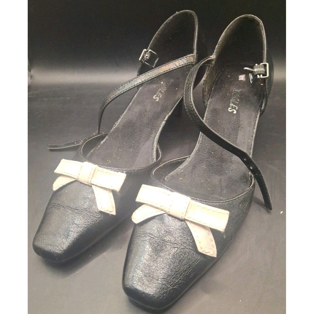 Aerosoles Bow Peep Kitten Wedge Pump Black - Women's 6.5